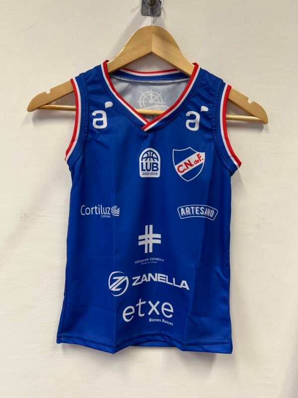 Camiseta Basketball Azul LUB 2025 Niño Replica