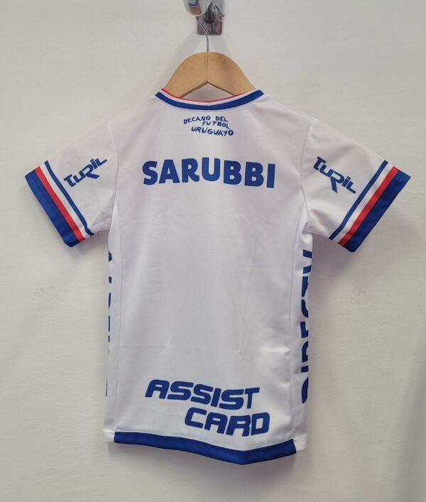 Camiseta Futbol Blanca 2025 Niño + Nombre + Numero Replica - Imagen 2