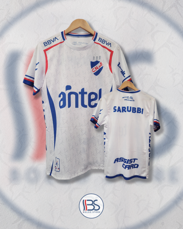 Camiseta De Futbol Blanca 2025 Adulto + Numero + Nombre Replica