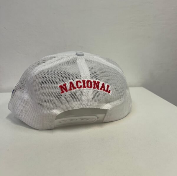 Gorro Visera Rejilla Blanco N Azul - Imagen 4
