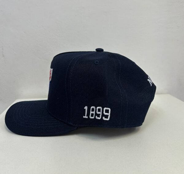 Gorro Visera Tela Azul Marino Niño - Imagen 3