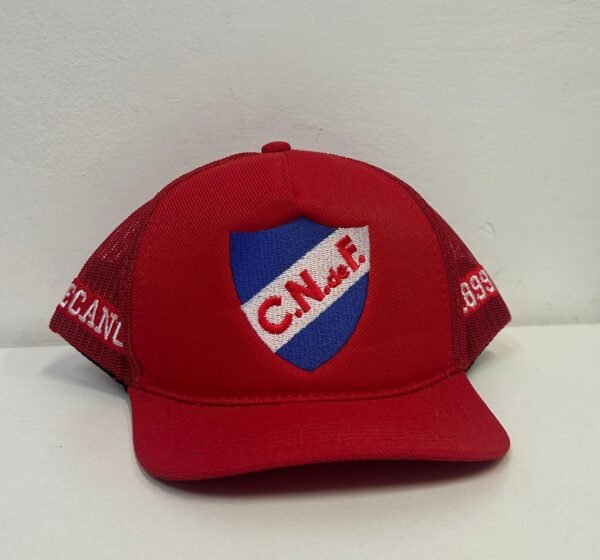 Gorro Visera Tela Rojo Niño