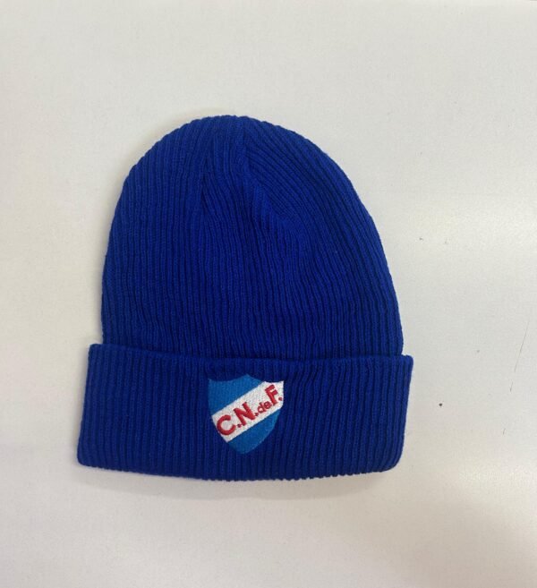 Gorro De Lana Tejida Azul Royal