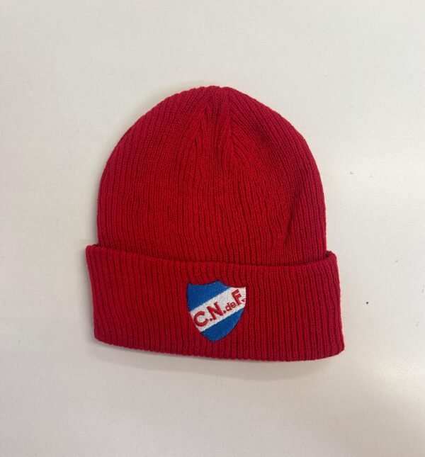 Gorro De Lana Tejida Roja