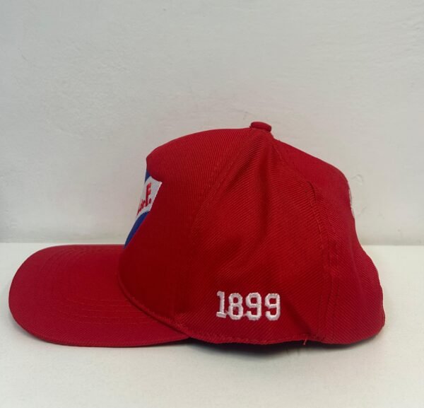 Gorro Visera Tela Rojo Niño - Imagen 2