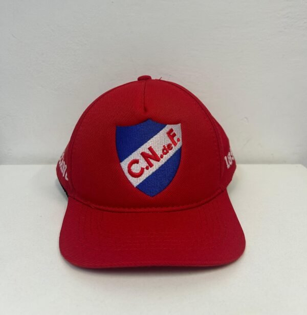 Gorro Visera Tela Rojo Niño