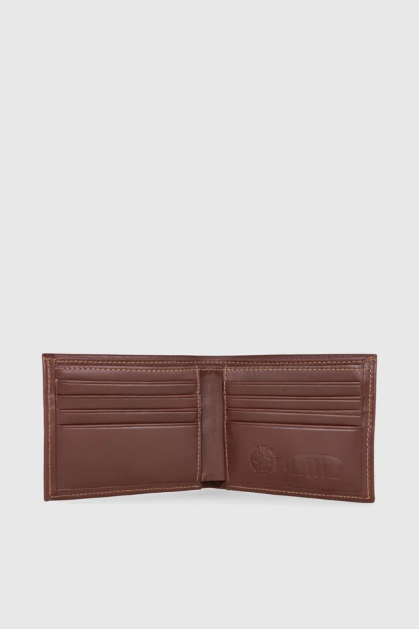 Billetera 100% cuero marrón - tarjetero - Imagen 4