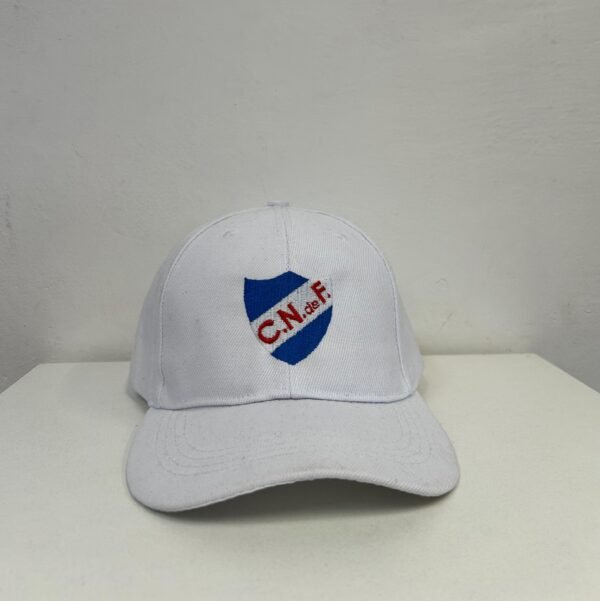 Gorro Visera Blanco Escudo Bordado