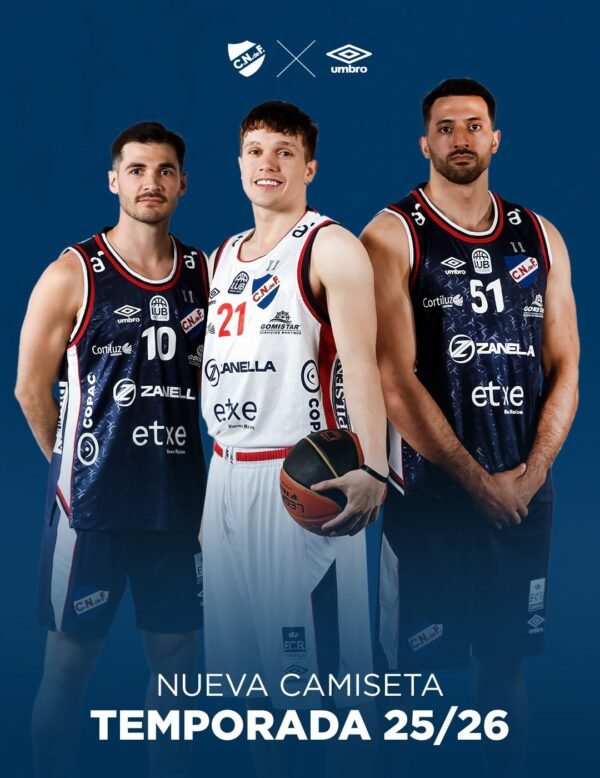Camiseta Basketball Away Con Sponsors LUB 2025/26 (Pre Venta) - Imagen 2